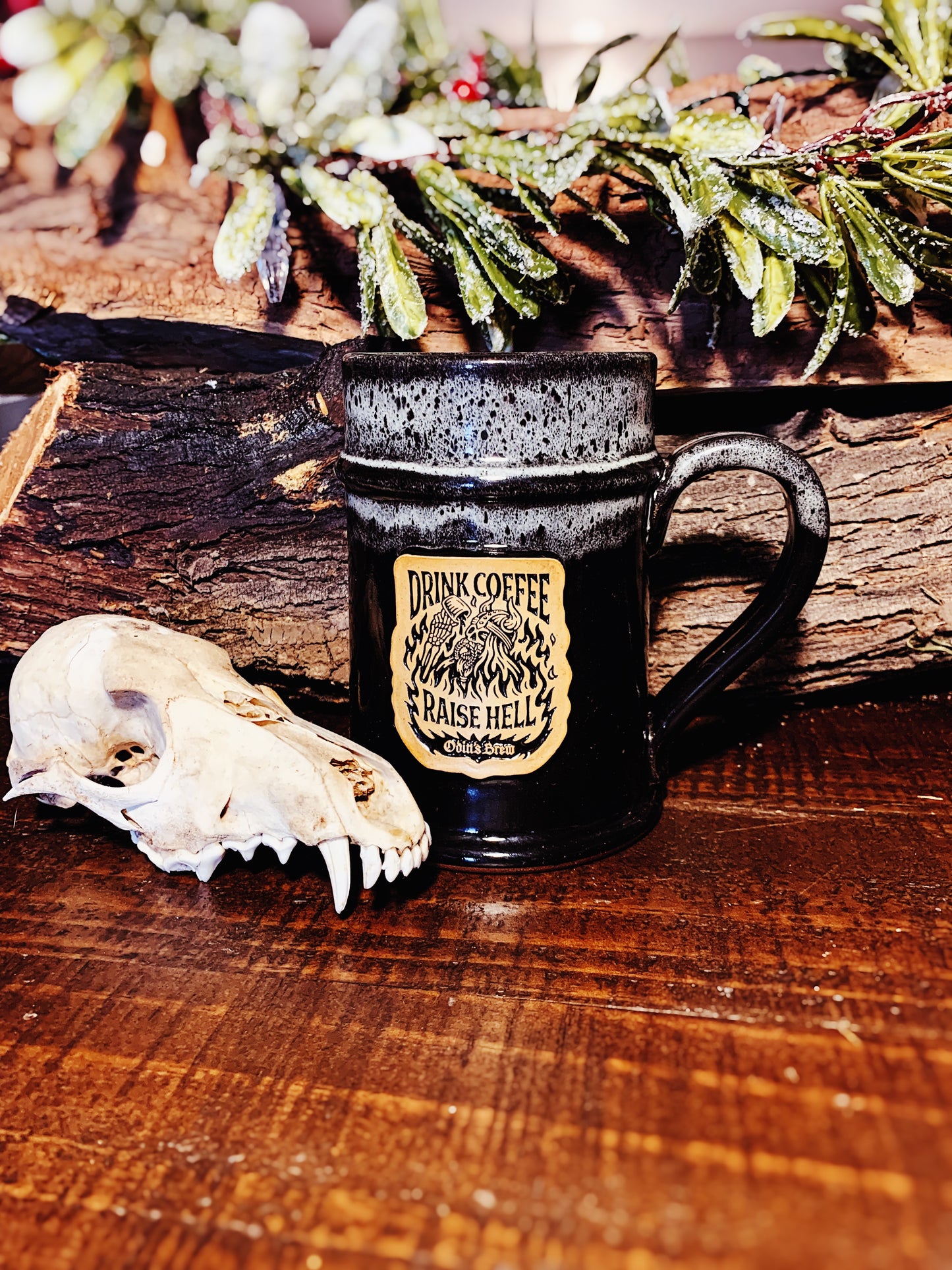 RAISE HELL Mug (Black & White)