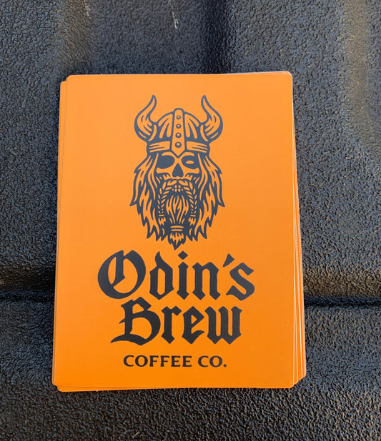 Odin’s Brew Orange Sticker